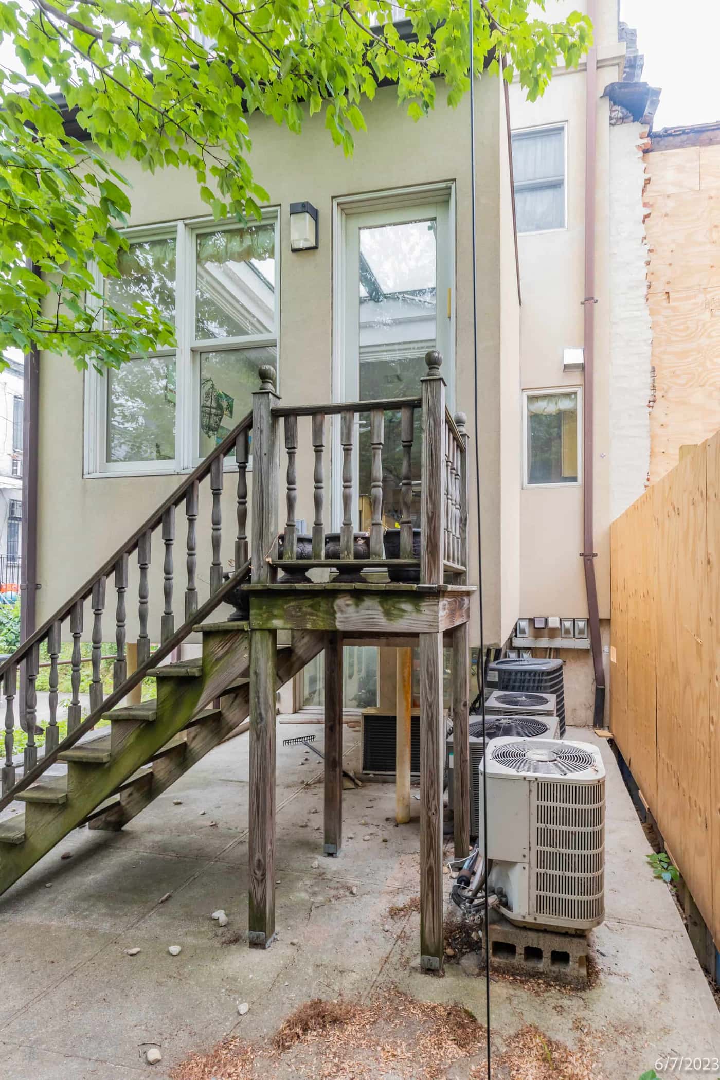 Surface irregularity documented with precision in an OpenDoors360 pre construction survey report, New York City existing conditions record.
